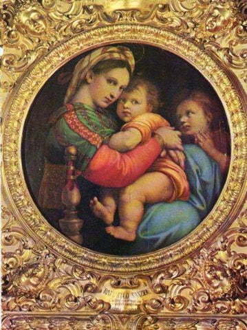 LAMINA V33233: La Virgen de la silla por Raffaello