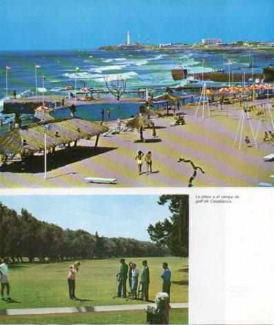 LAMINA V33249: Playa y campo de golf en Casablanca