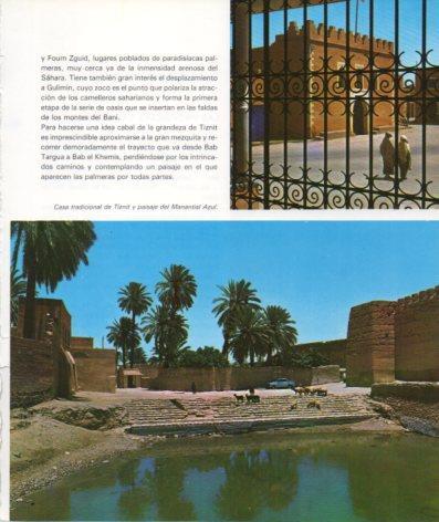 LAMINA V33254: Casa en Tiznit y paisaje del Manatial Azul, Marruecos
