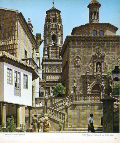 LAMINA V33198: Interior del Pueblo Español en Barcelona