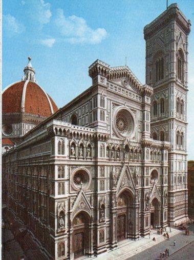 LAMINA V33208: Florencia. Fachada de la Catedral