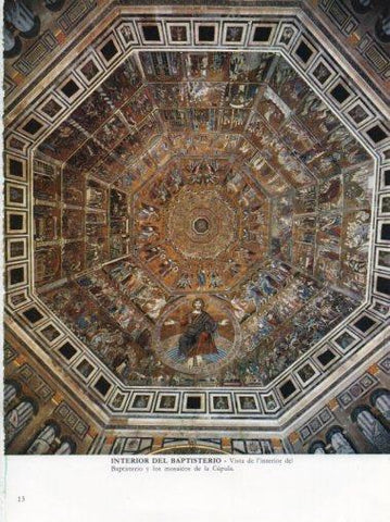 LAMINA V33212: Florencia. Mosaicos de la cupula de la Catedral