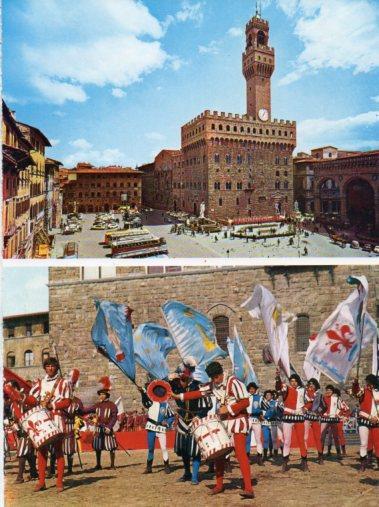 LAMINA V33216: Florencia. Vista Plaza de la Señoria