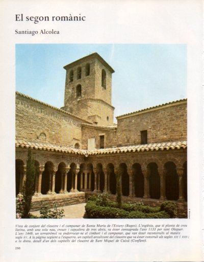 LAMINA V33386: Claustre i campanar de Santa Maria de l'Estany