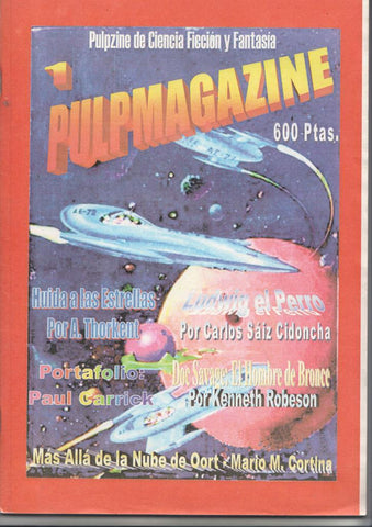 Fanzine: Pulpmagazine num 1, septiembre 2000. Ilustraciones por Fran Perea (Ilustrator T1000) - Huida a las estrellas, Ludwig el perro
