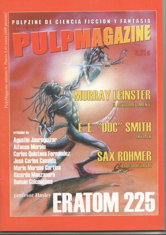 Fanzine: Pulpmagazine num 6, febrero 2002. Novela completa Eratom 225 por el profesor Hasley