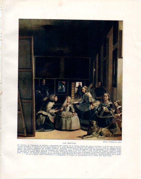 LAMINA V33906: Las Meninas por Velazquez