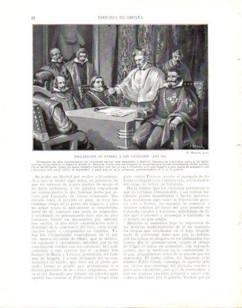 LAMINA V33917: Declaracion de guerra a los catalanes año 1640 por F. Blanch