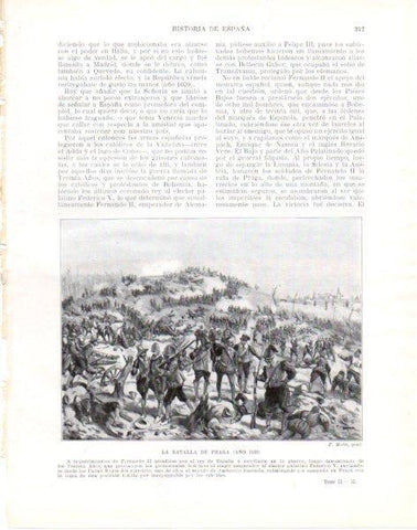LAMINA V33876: Batalla de Praga por F. Mota