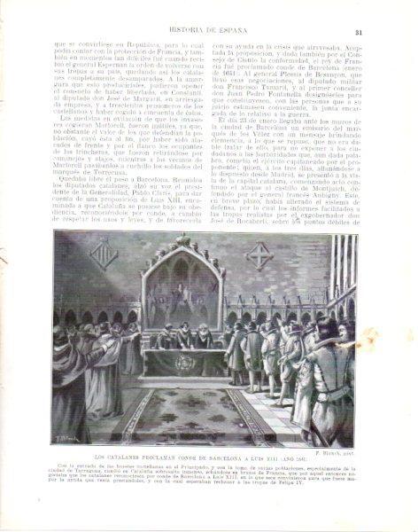 LAMINA V33918: Proclamacion de Luis XII como Conde de Barcelona por F. Blanch