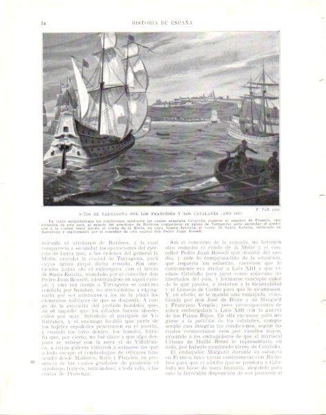 LAMINA V33919: Sitio de Tarragona por los franceses y catalanes por F. Vall