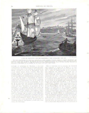 LAMINA V33919: Sitio de Tarragona por los franceses y catalanes por F. Vall
