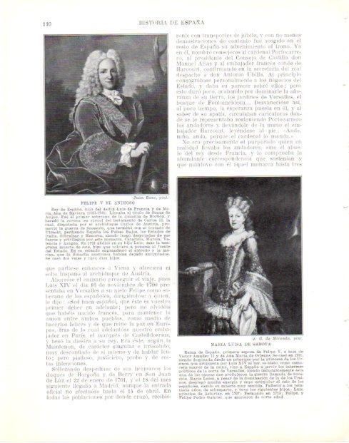 LAMINA V33954: Felipe V el Animoso por J. Ranc y M. Luisa de Saboya por J.G. de MIranda