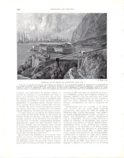 LAMINA V33958: Perdida de Gibraltar en 1704 por F. Motaç