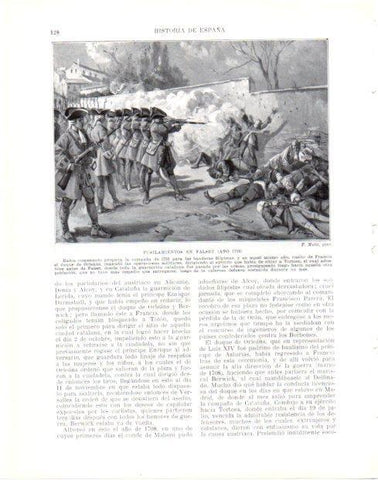 LAMINA V33963: Fusilamientos en Falset en 1708 por F. Mota