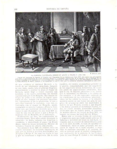 LAMINA V33964: La nobleza castellana ofrece apoyo a Felipe V por F. Blanch