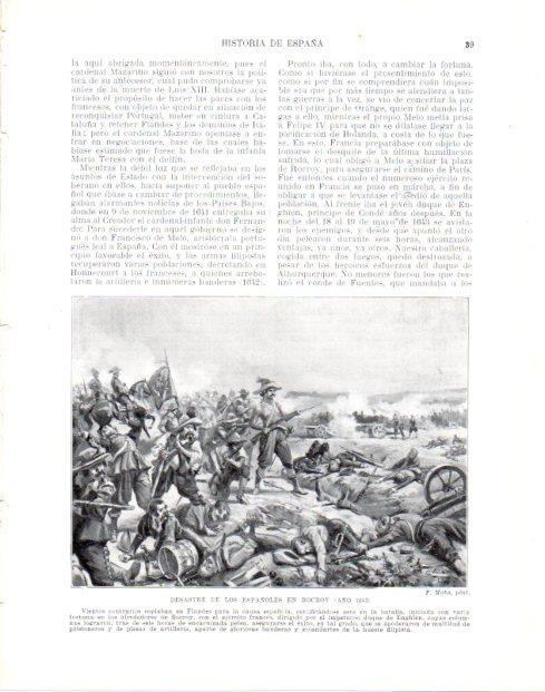 LAMINA V33922: Desastre de los españoles en Rocroy por F. Mota