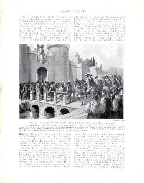 LAMINA V33923: Llegada de la esposa del Conde de Harcourt a Barcelona por F. Blanch