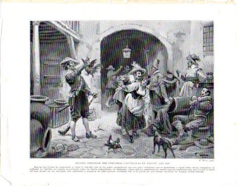 LAMINA V33936: Excesos cometidos por compañias castellanas en Aragon en 1626 por F. Mota