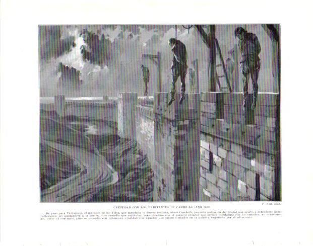 LAMINA V33938: Crueldad de los habitantes de Cambrils en 1640 por F. Vall