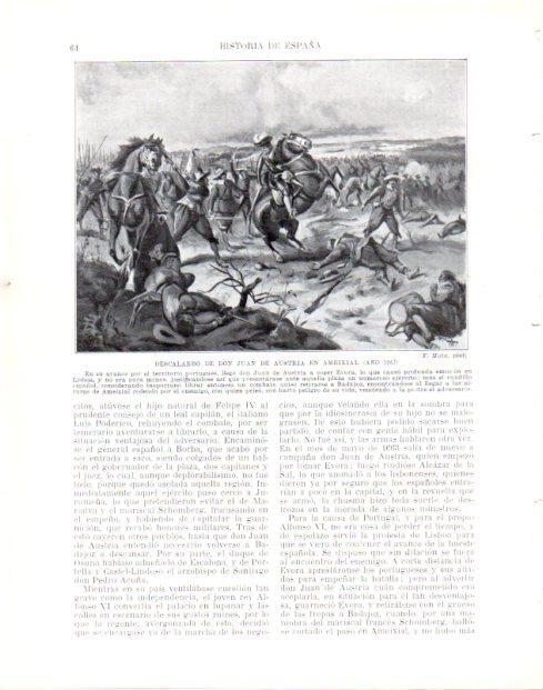 LAMINA V33942: Descalabro de Don Juan de Austria en Ameixial por F. Mota