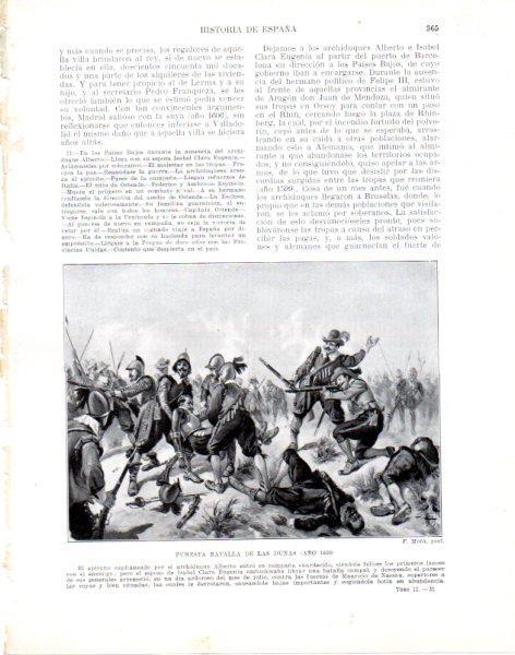 LAMINA V33872: Batalla de Las Dunas por F. Mota