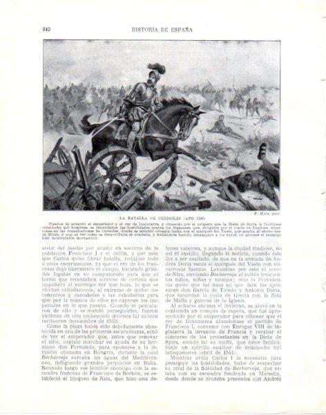 LAMINA V33815: Batalla de Cerisoles por F. Mota