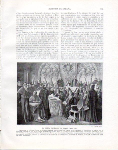 LAMINA V33817: La Dieta imperial de Worms por J. Cuchy
