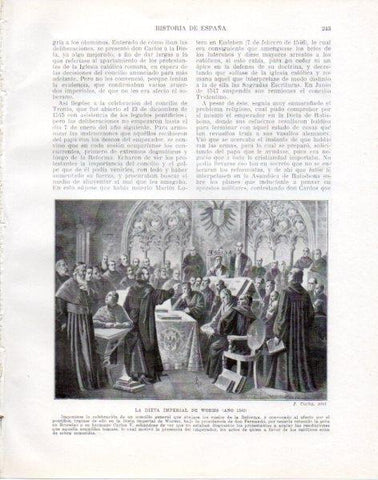 LAMINA V33817: La Dieta imperial de Worms por J. Cuchy
