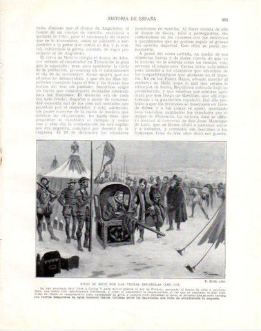 LAMINA V33821: Sitio de Metz por las tropas españolas por F. Mota