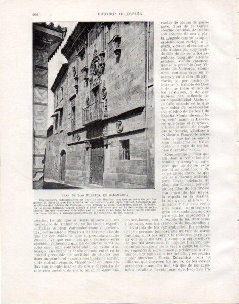 LAMINA V33798: Casa de las Muertes en Salamanca
