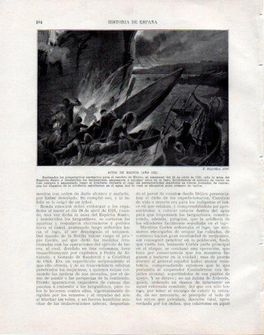 LAMINA V33790: Sitio de Mejico por J. Segrelles