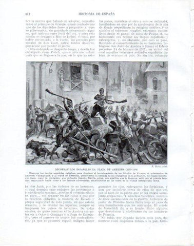 LAMINA V33849: Los españoles recobran Amberes