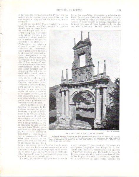 LAMINA V33827: Arco de Fernan Gonzalez en Burgos