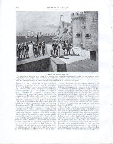 LAMINA V33830: El sitio de Malta por F. Mota