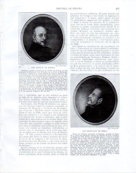 LAMINA V33833: San Ignacio de Loyola y San Francisco de Borja
