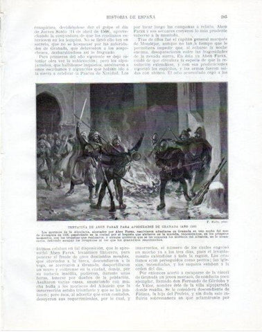 LAMINA V33837: Tentativa de Aben Farax para apoderarse de Granada por F. Mota