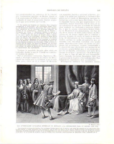 LAMINA V33968: Autoridades catalanas entregan un mensaje a la emperatriz para Carlos de Austria por F. Blanch