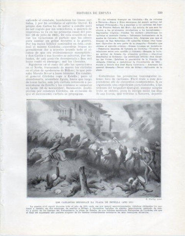LAMINA V34093: Los carlistas recobran la plaza de Estella en 1835