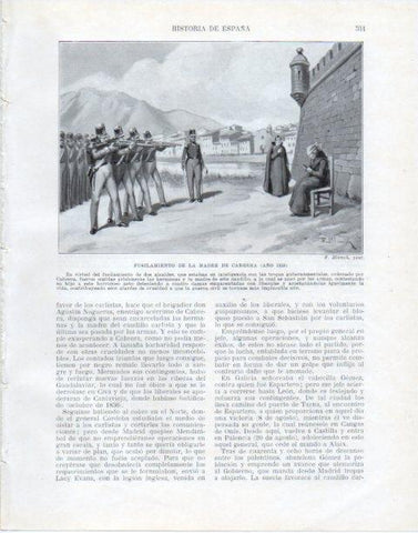LAMINA V34094: Fusilamiento de la madre de Cabrera en 1836 por F. Blanch