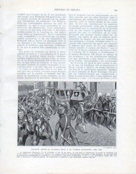 LAMINA V34075: Enfrentamientos entre la Guardia Civil y los madrileños en 1822