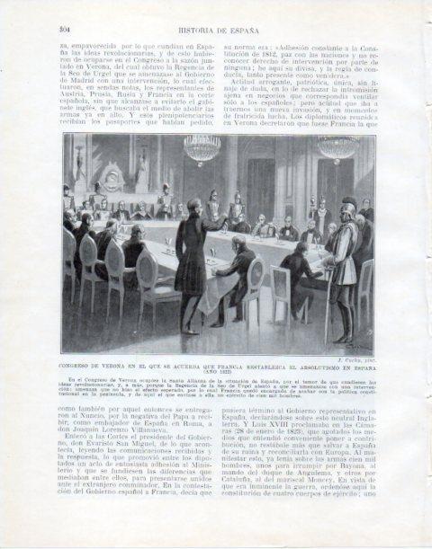 LAMINA V34076: Congreso de Verona en 1822 por J. Cuchy