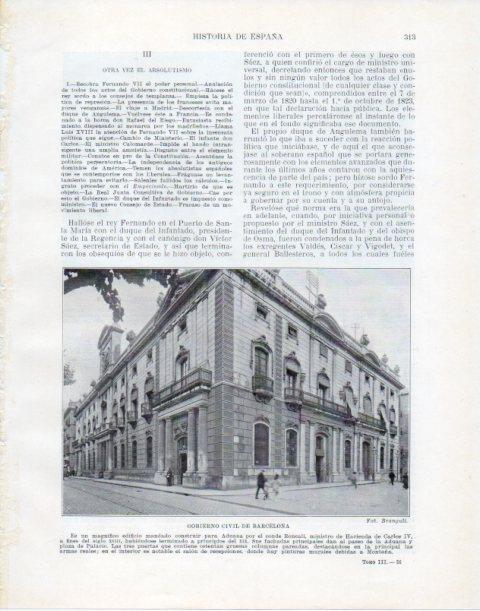 LAMINA V34080: Gobierno Civil de Barcelona