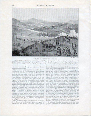 LAMINA V34122: Batalla de Somorrostro por F. Mota