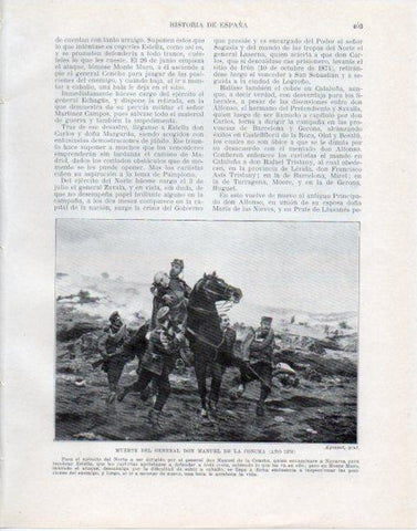 LAMINA V34123: Muerte del general Manuel de la Concha por Agrasot