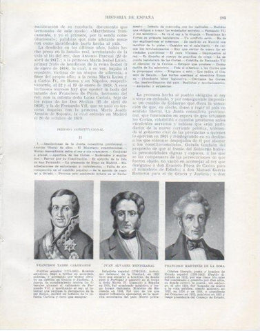 LAMINA V34067: F. Tadeo Calomarde, J. Alvarez Mendizabal y F. Martinez de la Rosa