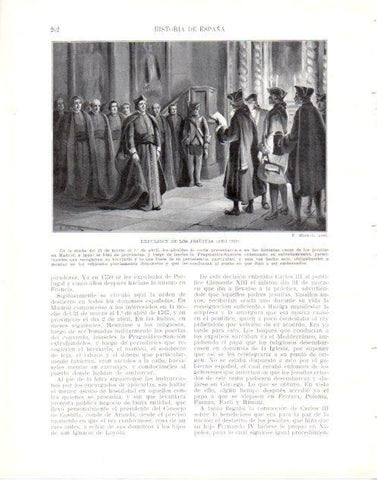 LAMINA V33995: Expulsion de los Jesuitas año 1767 por F. Blanch