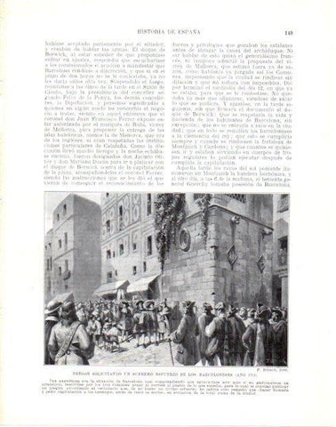 LAMINA V33972: Pregon solicitando un esfuerzo a los barceloneses por F. Blanch