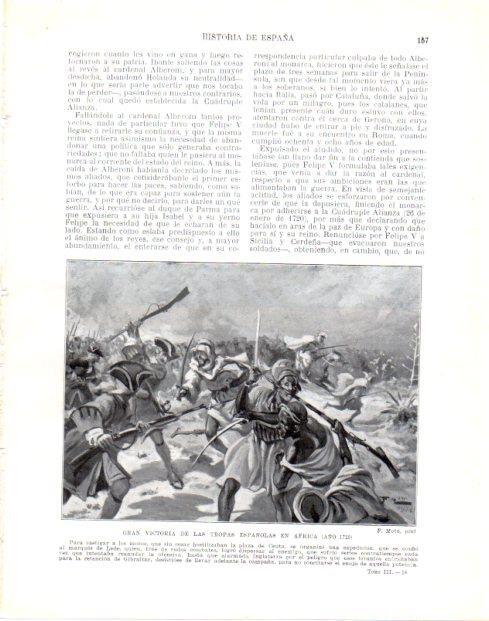 LAMINA V33976: Victoria de las tropas españolas en Africa 1720 por F. Mota