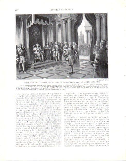 LAMINA V33983: Coronacion del Infante Carlos como rey de Sicilia por F. Blanch